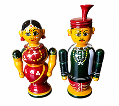 Wooden Craft Marriage Couple Toy