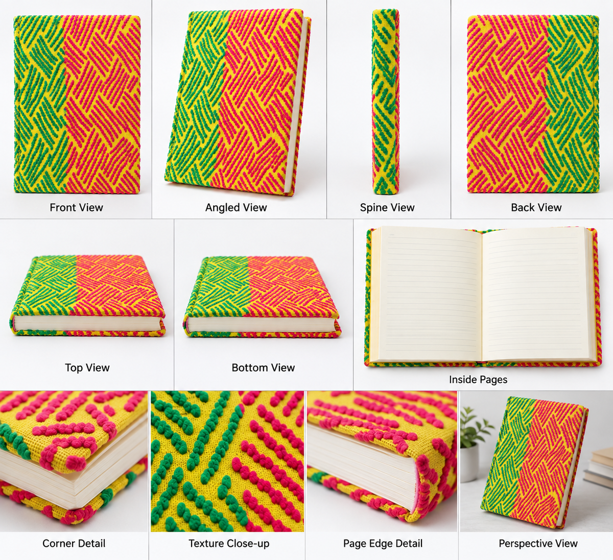 Notebook Diary Beautiful Kheta Embroidery