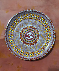 Aipan pooja Thali Om
