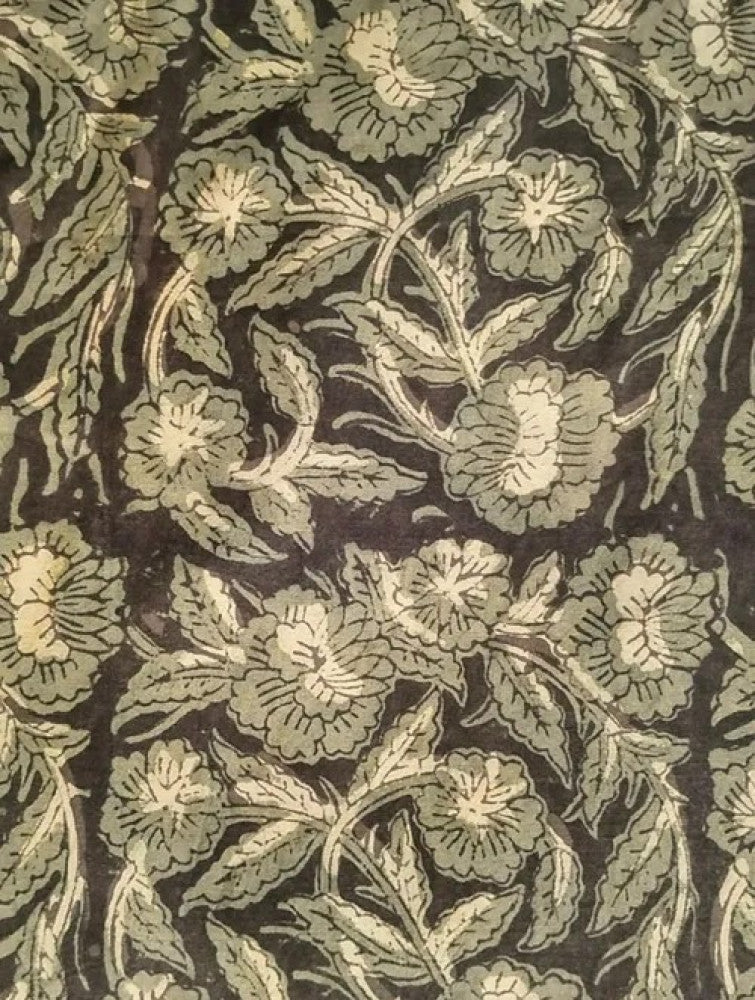 Akola Block Printed Cotton Men's Half Sleeves Shirt - Green