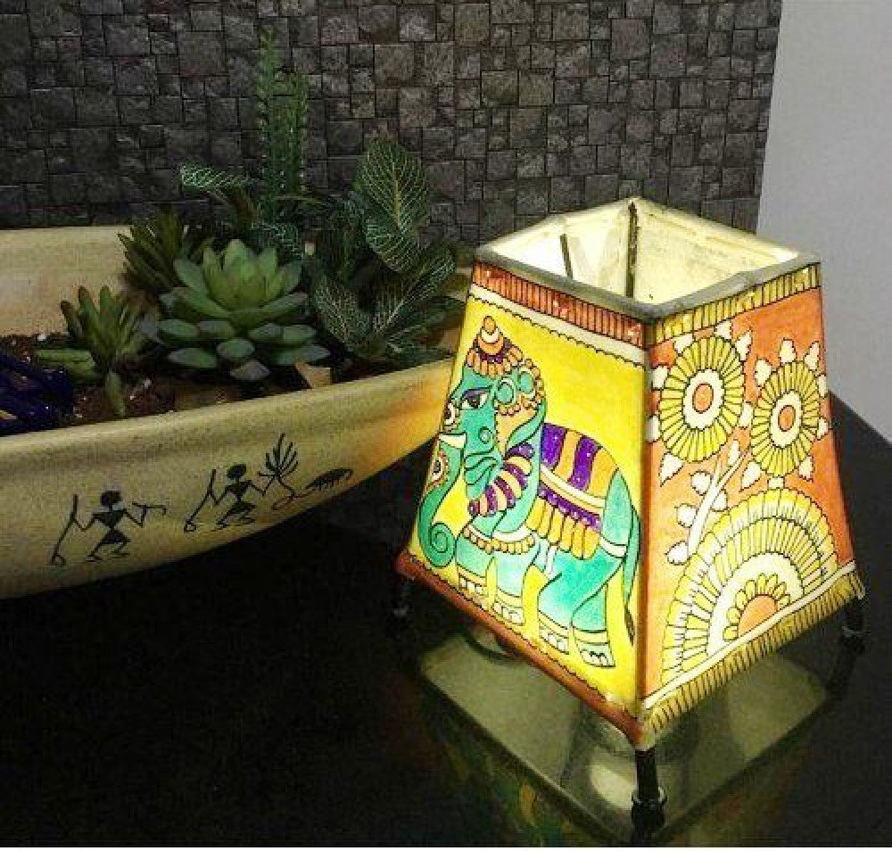 Andhra Pradesh Leather Puppetry Table Lamp Shade