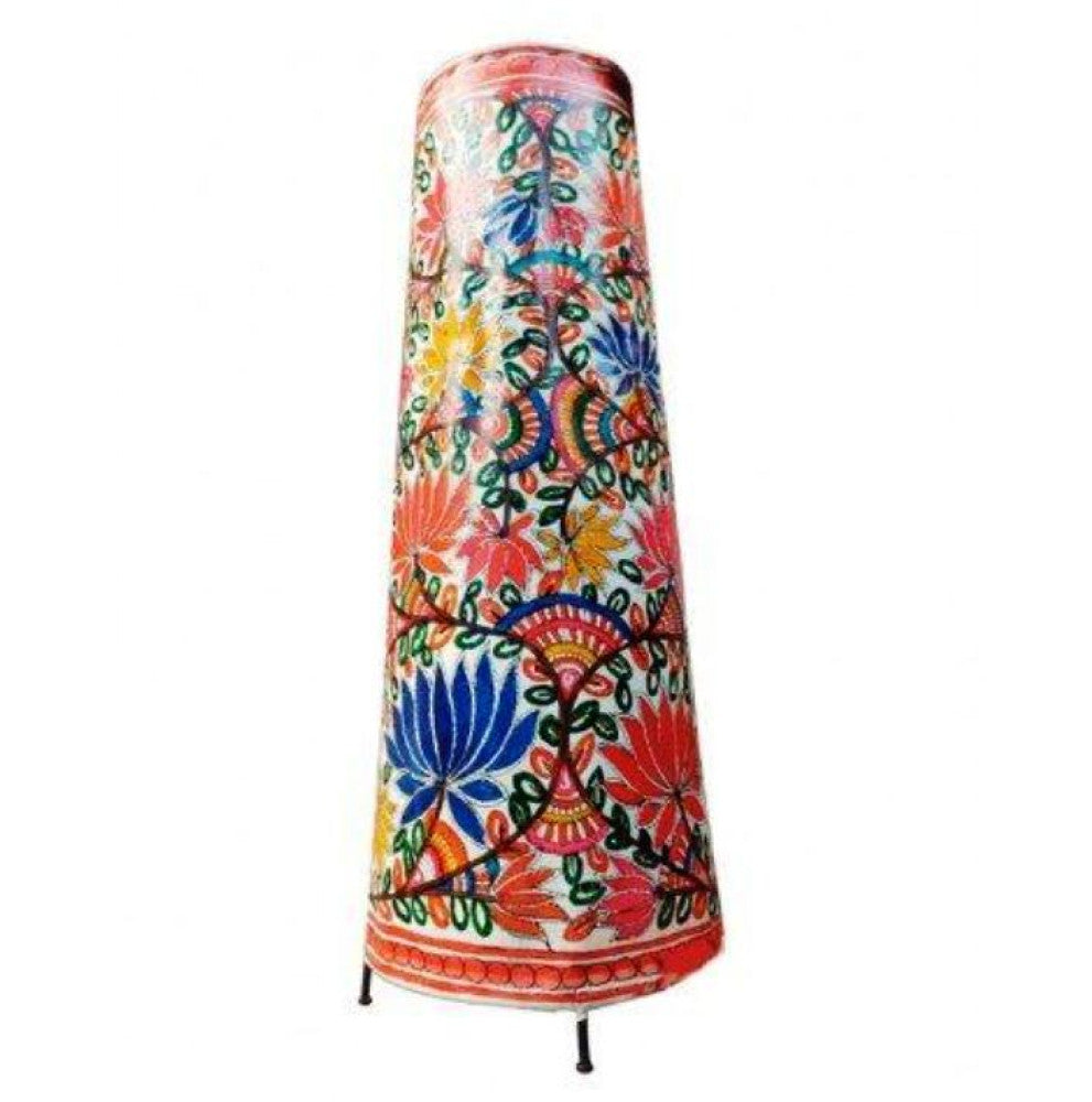 Leather Puppetry Handpanited Lotus Flower Lampshade