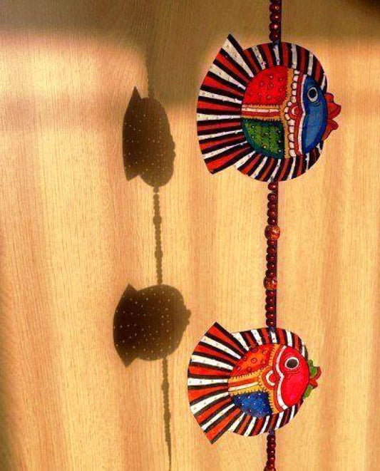 Andhra Pradesh Leather Puppetry Fish Wall Chain For Decoration