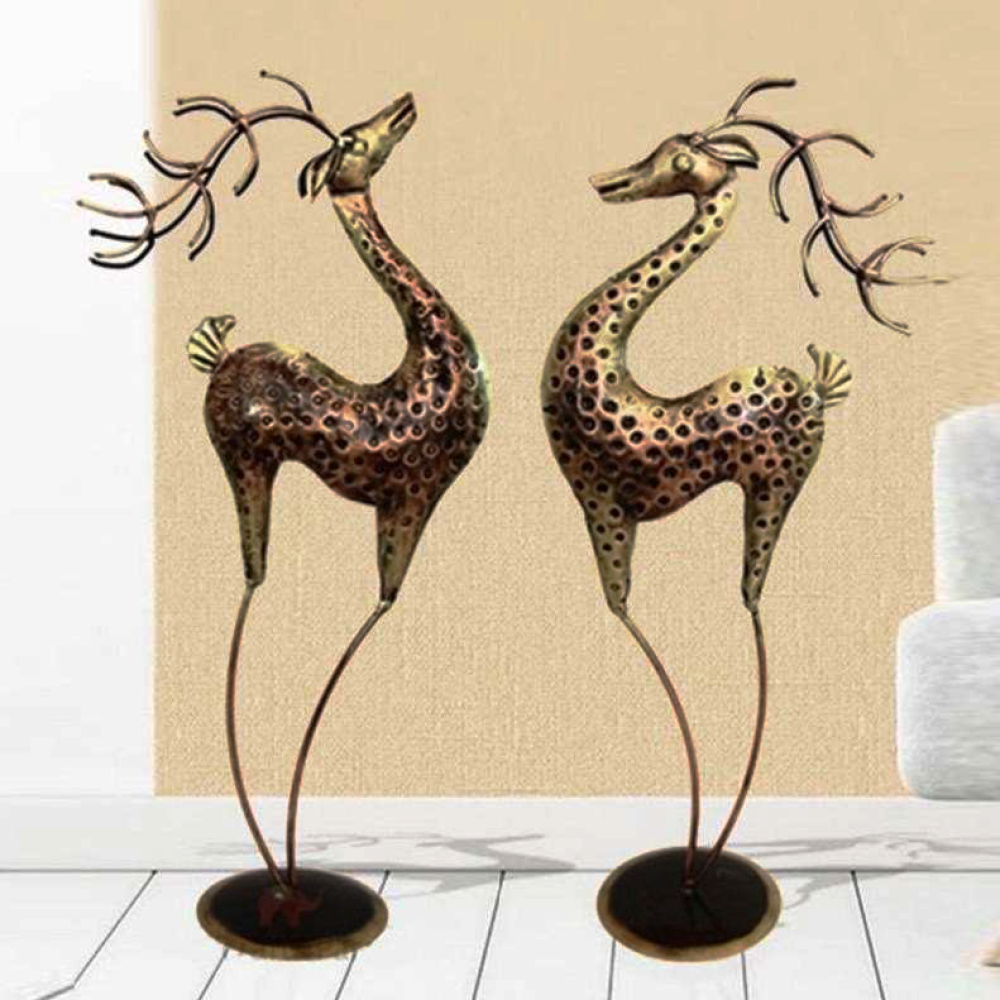 Antique Deer Pair Set of 2