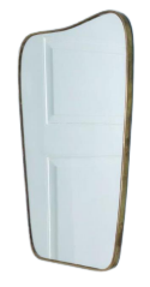 Apple Shape Golden Frame Mirror