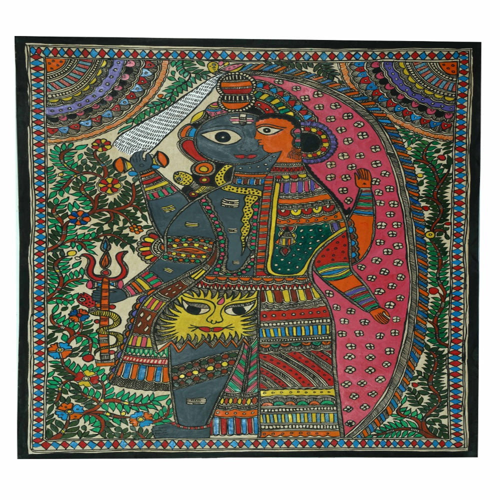 Ardhanadishwar Madhubani Painting