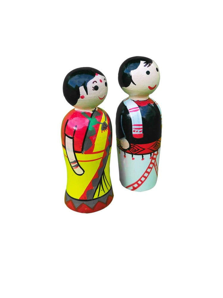 Assam Couple Doll