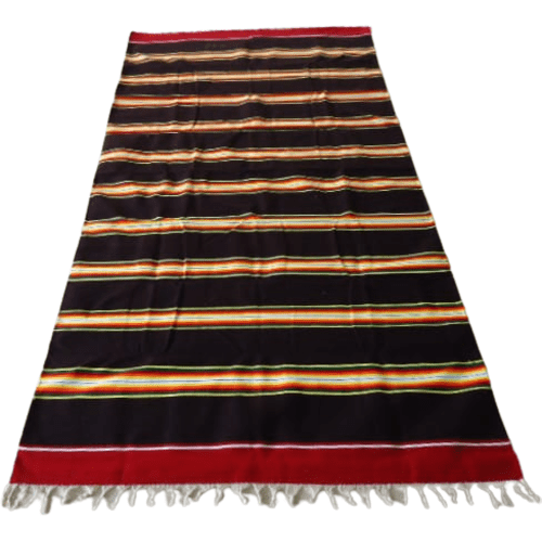 Authentic Bhavani Jamakkalam Brown Patterned