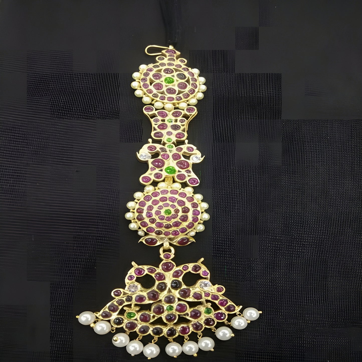 Authentic Parrot Nethi Chutty From Nagercoil Temple Jewellery