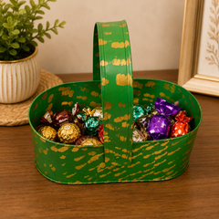 Green Flower Basket