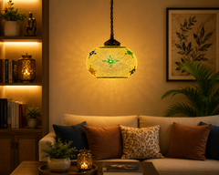 Green snowflake Hanging Lamp