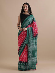 Bagru Block Print Cotton mulmul Saree Style 132