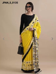 Bagru Block Print Cotton mulmul Saree Style 94