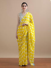 Bagru Block Print Cotton mulmul Saree Style 99