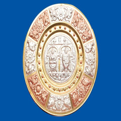 Balaji Padmavathi Ammaiyar Thanjavur Art Plate - 10 Inches