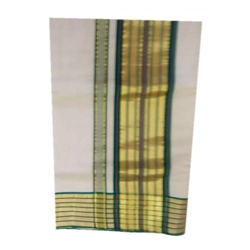 Traditional Balaramapuram Beautiful Cotton Saree with Golden Border for Women