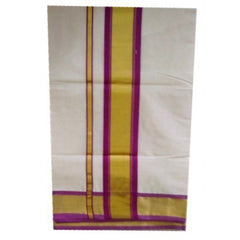 Traditional Balaramapuram Beautiful Cotton Saree with Golden Border for Women
