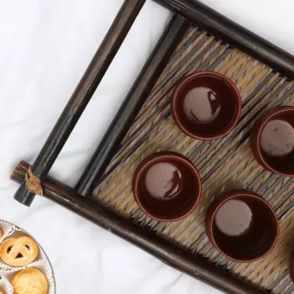 Bamboo Serving Tray with handles
