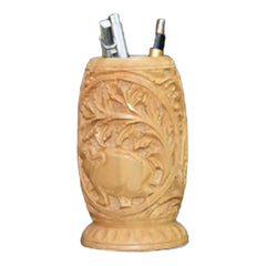 Banaras Wood Carving Kunda Model Pen Stand