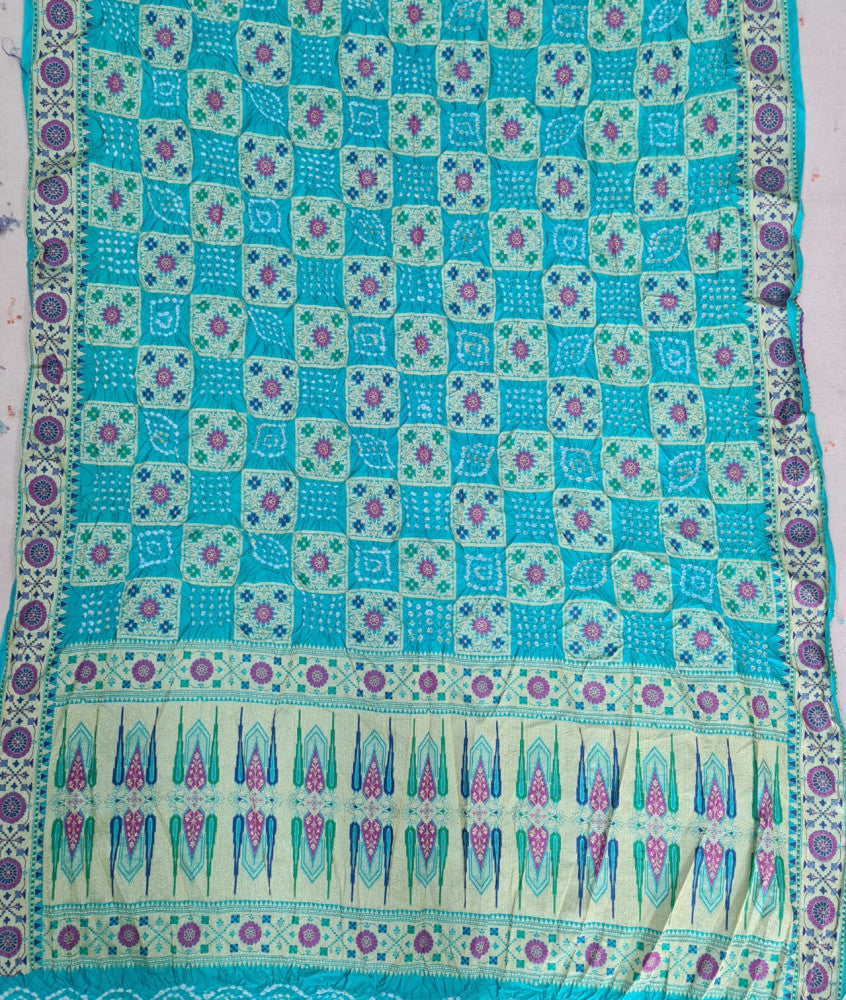 Banarasi Dupion Light Blue Silk Saree