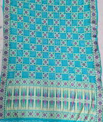 Banarasi Dupion Light Blue Silk Saree