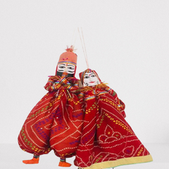 Bandhani Red Kathputhlis Of Rajasthan