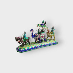 Baraath Set Banaras Gulabi Meenakari Art