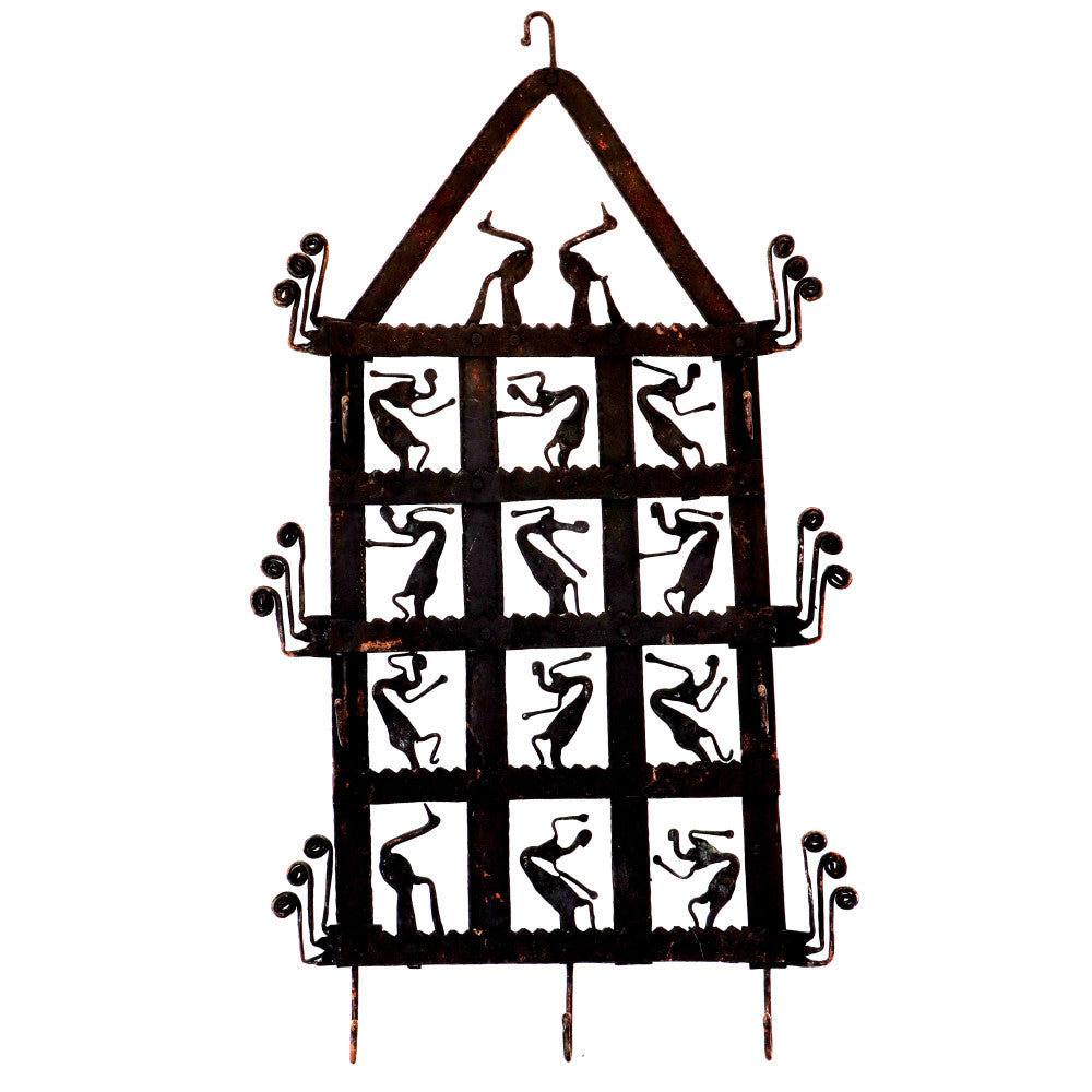 Bastar Iron craft hanger in Village house shape