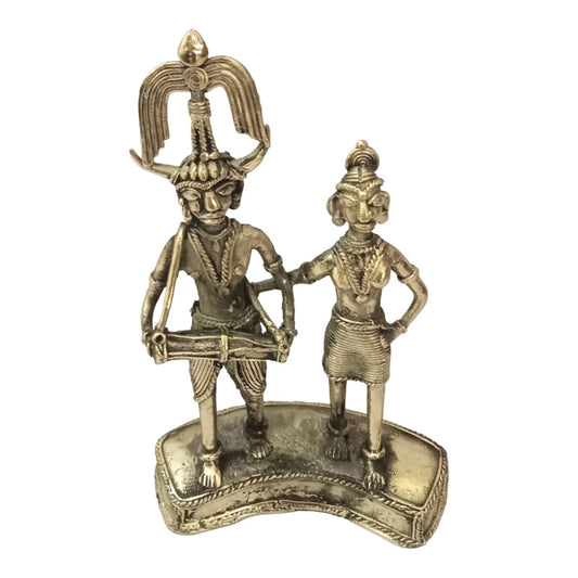 Bastar Metal Craft Pair Of Tribal People Style 7