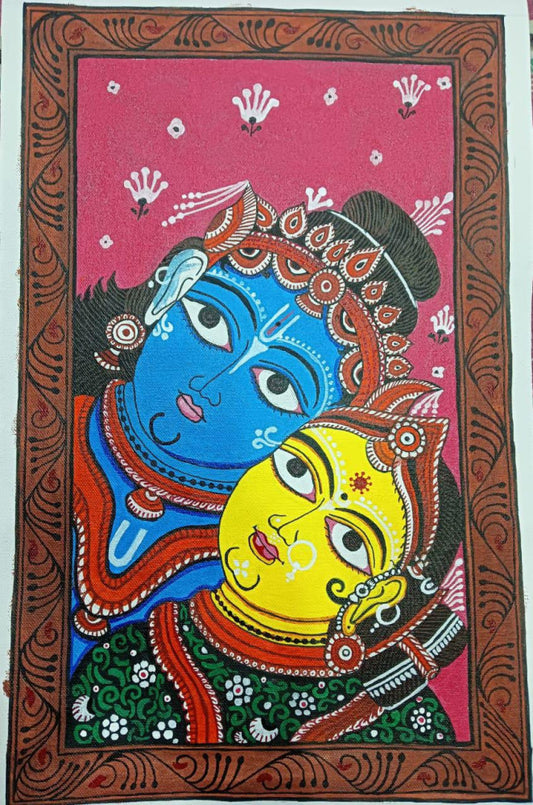 Beautiful Art Radha Krishna Nayan