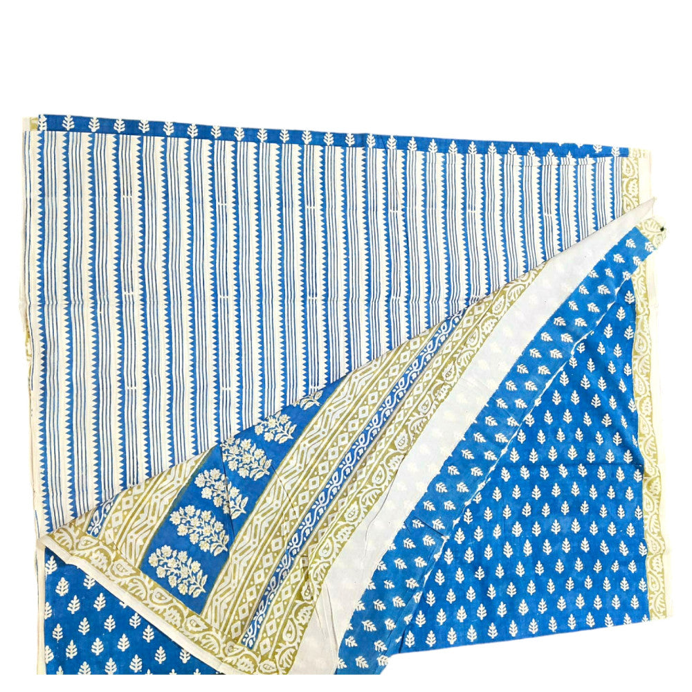 Beautiful Bagh Hand Block Print Floral Design Suit Materials