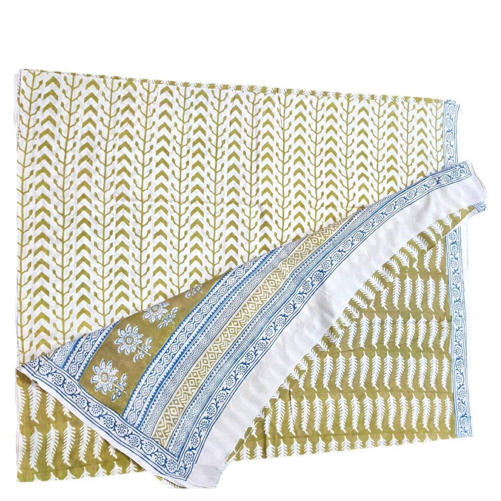 Beautiful Bagh Hand Block Print Floral Design Suit Materials Style01