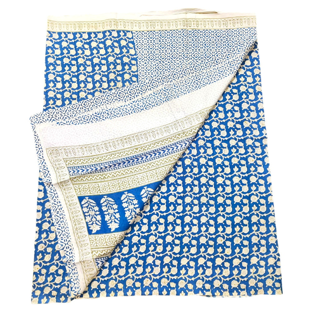 Beautiful Bagh Hand Block Print Floral Design Suit Materials Style02