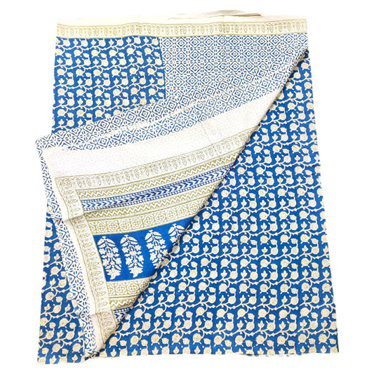 Beautiful Bagh Hand Block Print Floral Design Suit Materials Style02