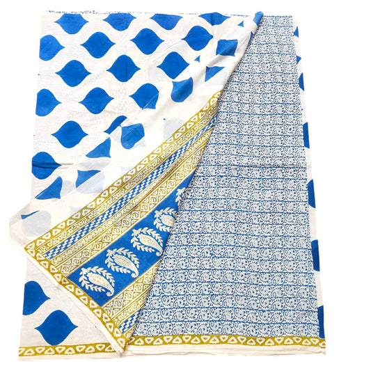 Beautiful Bagh Hand Block Print Floral Design Suit Materials Style07