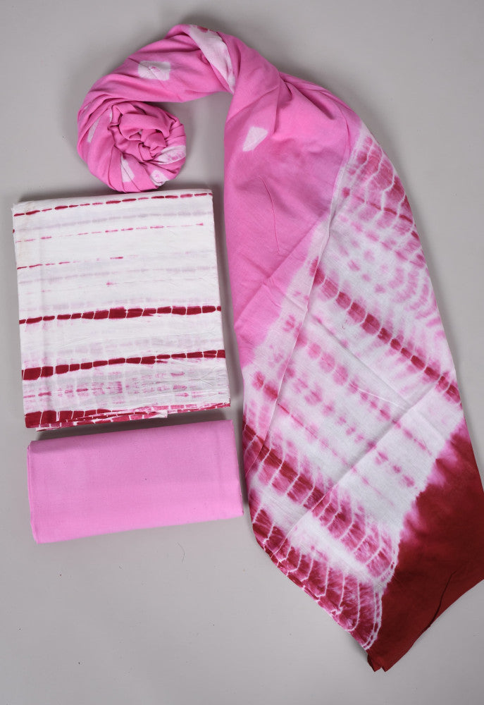 Beautiful Bagru Hand Block Printed Cotton Suit Material With Cotton Dupatta Style 55