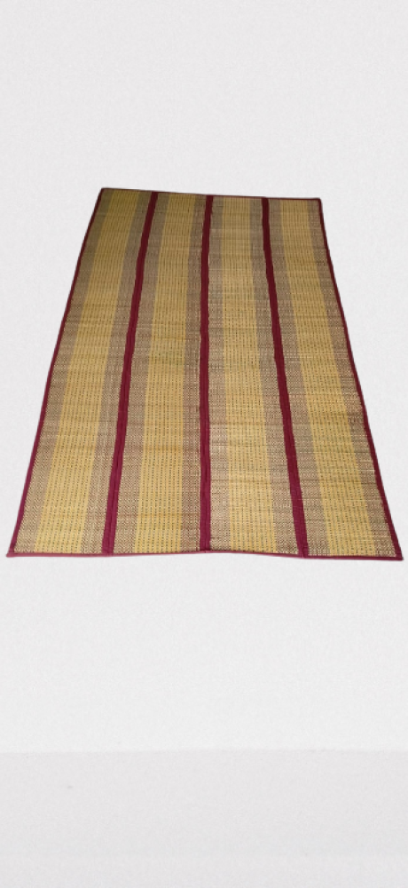Beautiful Beige & Maroon Madur Kathi Mat