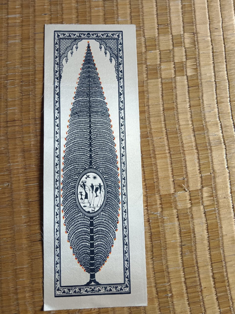 Beautiful Black Tree Odisha Pattachitra