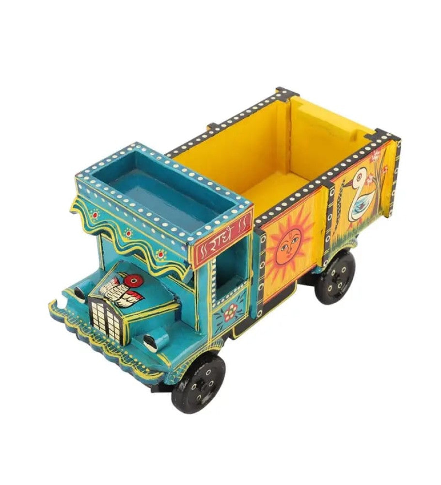 Beautiful Blue Wooden Truck