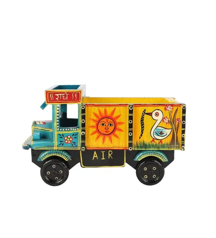 Beautiful Blue Wooden Truck