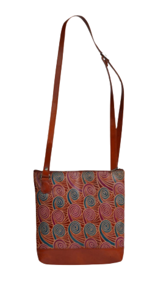 Beautiful Brown Cross Body Sling Leather Bag