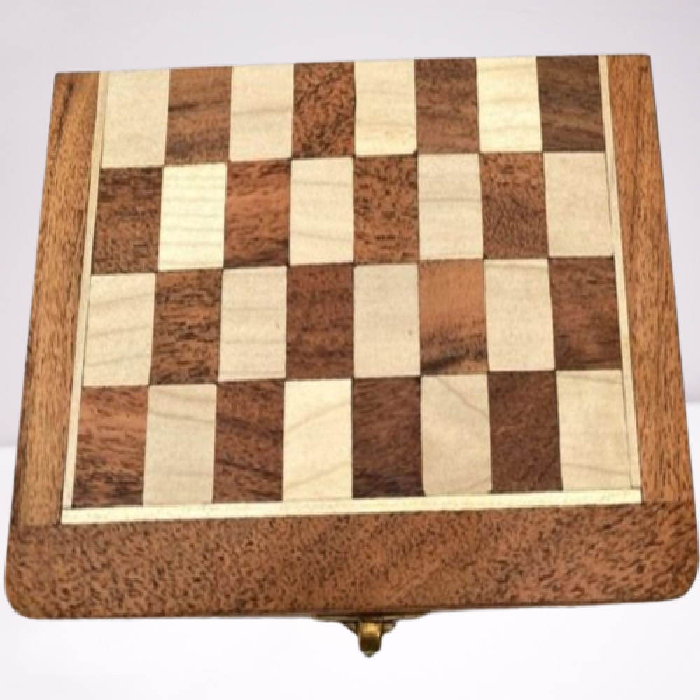 Beautiful Chess Set Walnut Wood Carving With Magnet
