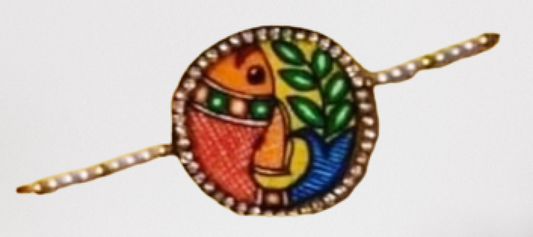 Beautiful Fish Design Madhubani Rakhi