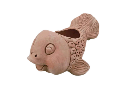 Beautiful Fish Vase Pot Pokharan Pottery