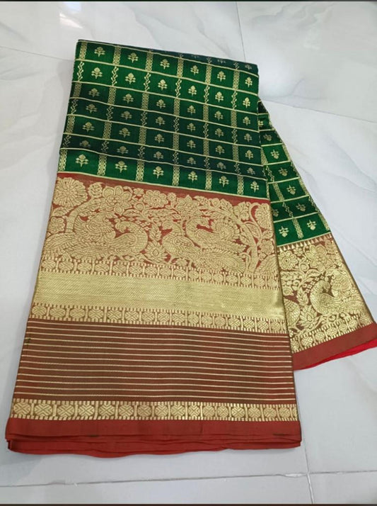 Beautiful Green Venkatagiri saree