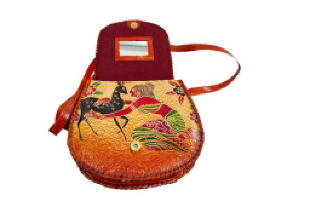 Beautiful Guitar Sling Leather Bag
