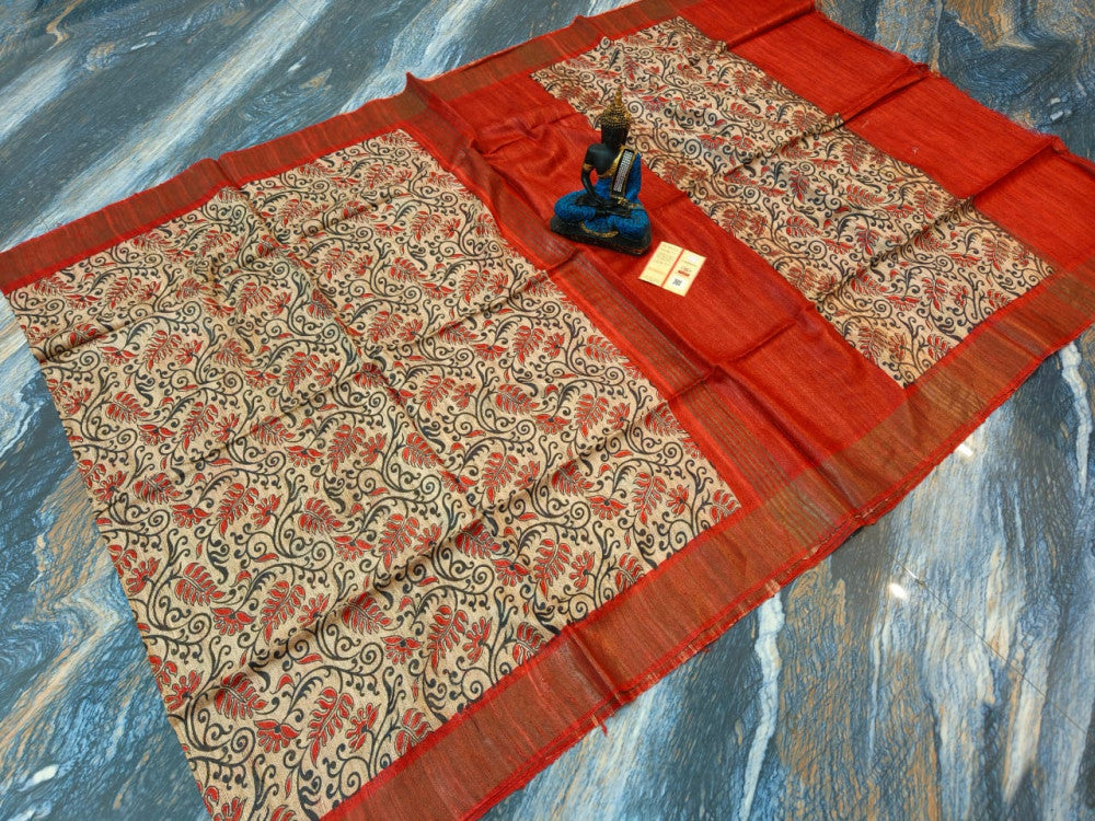 Beautiful Kosa Silk Saree Style 12