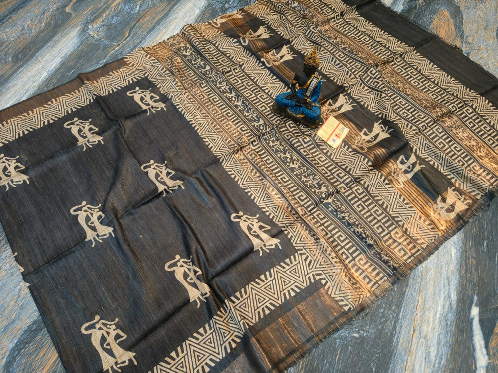 Beautiful Kosa Silk Saree Style 2