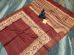 Beautiful Kosa Silk Saree Style 22