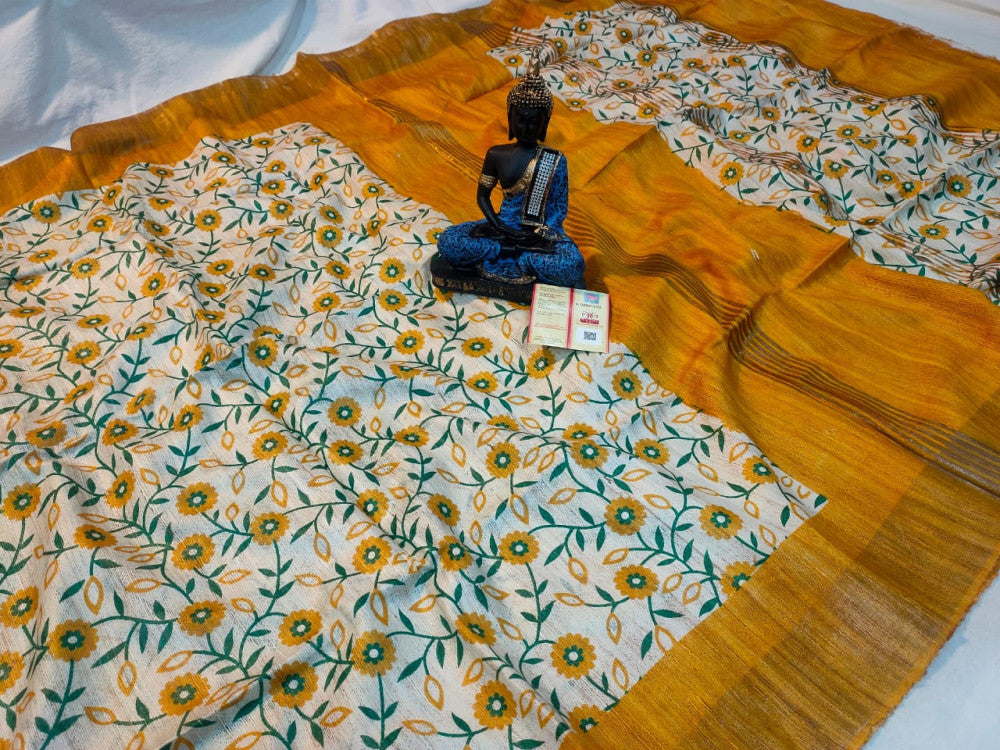 Beautiful Kosa Silk Saree Style 26